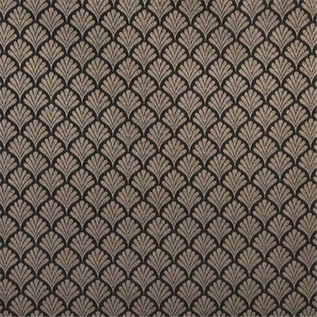Designer Fabrics Designer Fabrics B660 54 in. Wide Black; Fan Jacquard Woven Upholstery Fabric B660